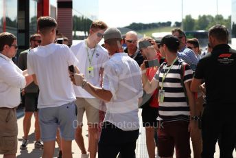 World © Octane Photographic Ltd. Formula 1 – Hungarian GP - Paddock. Scuderia Ferrari SF90 – Sebastian Vettel. Hungaroring, Budapest, Hungary. Sunday 4th August 2019.