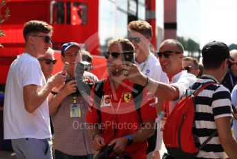 World © Octane Photographic Ltd. Formula 1 – Hungarian GP - Paddock. Scuderia Ferrari SF90 – Sebastian Vettel. Hungaroring, Budapest, Hungary. Sunday 4th August 2019.