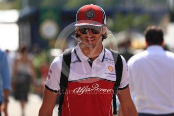 World © Octane Photographic Ltd. Formula 1 – Hungarian GP - Paddock. Alfa Romeo Racing C38 – Antonio Giovinazzi. Hungaroring, Budapest, Hungary. Sunday 4th August 2019.