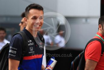 World © Octane Photographic Ltd. Formula 1 – Hungarian GP - Paddock. Scuderia Toro Rosso STR14 – Alexander Albon. Hungaroring, Budapest, Hungary. Sunday 4th August 2019.