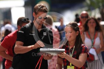 World © Octane Photographic Ltd. Formula 1 – Hungarian GP - Paddock. Rich Energy Haas F1 Team VF19 – Romain Grosjean. Hungaroring, Budapest, Hungary. Sunday 4th August 2019.