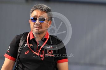 World © Octane Photographic Ltd. Formula 1 - Hungarian GP - Paddock. Masashi Yamamoto - General Manager of Honda’s motorsport division. Hungaroring, Budapest, Hungary. Sunday 4th August 2019.