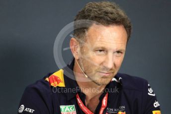 World © Octane Photographic Ltd. Formula 1 - Hungarian GP – Friday FIA Team Press Conference. Christian Horner - Team Principal of Red Bull Racing. Hungaroring, Budapest, Hungary. Friday 2nd August 2019.