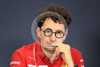 World © Octane Photographic Ltd. Formula 1 - Hungarian GP – Friday FIA Team Press Conference. Mattia Binotto – Team Principal of Scuderia Ferrari. Hungaroring, Budapest, Hungary. Friday 2nd August 2019.