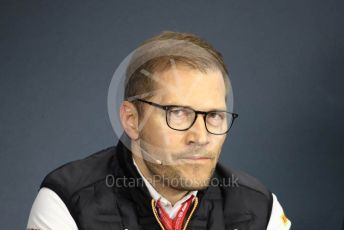 World © Octane Photographic Ltd. Formula 1 - Hungarian GP – Friday FIA Team Press Conference. Andreas Seidl, Team Principle at McLaren. Hungaroring, Budapest, Hungary. Friday 2nd August 2019.
