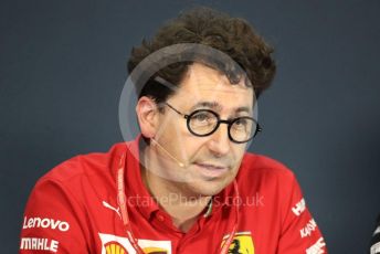 World © Octane Photographic Ltd. Formula 1 - Hungarian GP – Friday FIA Team Press Conference. Mattia Binotto – Team Principal of Scuderia Ferrari. Hungaroring, Budapest, Hungary. Friday 2nd August 2019.