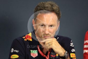 World © Octane Photographic Ltd. Formula 1 - Hungarian GP – Friday FIA Team Press Conference. Christian Horner - Team Principal of Red Bull Racing. Hungaroring, Budapest, Hungary. Friday 2nd August 2019.