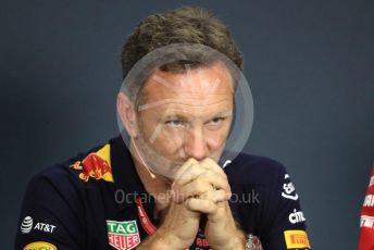 World © Octane Photographic Ltd. Formula 1 - Hungarian GP – Friday FIA Team Press Conference. Christian Horner - Team Principal of Red Bull Racing. Hungaroring, Budapest, Hungary. Friday 2nd August 2019.