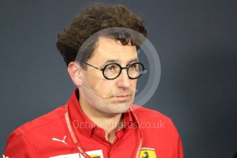 World © Octane Photographic Ltd. Formula 1 - Hungarian GP – Friday FIA Team Press Conference. Mattia Binotto – Team Principal of Scuderia Ferrari. Hungaroring, Budapest, Hungary. Friday 2nd August 2019.