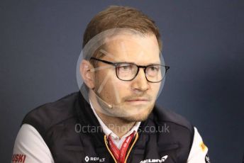 World © Octane Photographic Ltd. Formula 1 - Hungarian GP – Friday FIA Team Press Conference. Andreas Seidl, Team Principle at McLaren. Hungaroring, Budapest, Hungary. Friday 2nd August 2019.