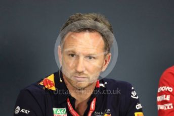 World © Octane Photographic Ltd. Formula 1 - Hungarian GP – Friday FIA Team Press Conference. Christian Horner - Team Principal of Red Bull Racing. Hungaroring, Budapest, Hungary. Friday 2nd August 2019.