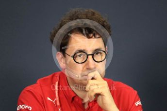 World © Octane Photographic Ltd. Formula 1 - Hungarian GP – Friday FIA Team Press Conference. Mattia Binotto – Team Principal of Scuderia Ferrari. Hungaroring, Budapest, Hungary. Friday 2nd August 2019.