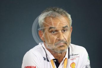 World © Octane Photographic Ltd. Formula 1 - Hungarian GP – Friday FIA Team Press Conference. Beat Zehnder – Team Manager Alfa Romeo Racing. Hungaroring, Budapest, Hungary. Friday 2nd August 2019.