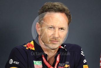 World © Octane Photographic Ltd. Formula 1 - Hungarian GP – Friday FIA Team Press Conference. Christian Horner - Team Principal of Red Bull Racing. Hungaroring, Budapest, Hungary. Friday 2nd August 2019.