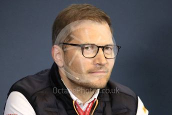 World © Octane Photographic Ltd. Formula 1 - Hungarian GP – Friday FIA Team Press Conference. Andreas Seidl, Team Principle at McLaren. Hungaroring, Budapest, Hungary. Friday 2nd August 2019.