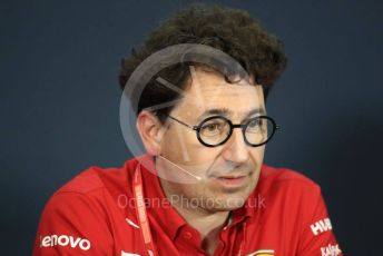 World © Octane Photographic Ltd. Formula 1 - Hungarian GP – Friday FIA Team Press Conference. Mattia Binotto – Team Principal of Scuderia Ferrari. Hungaroring, Budapest, Hungary. Friday 2nd August 2019.