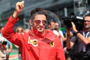World © Octane Photographic Ltd. Formula 1 – Italian GP - Drivers Parade. Scuderia Ferrari SF90 – Charles Leclerc. Autodromo Nazionale Monza, Monza, Italy. Sunday 8th September 2019.