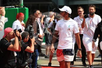 World © Octane Photographic Ltd. Formula 1 – Italian GP - Drivers Parade. Mercedes AMG Petronas Motorsport AMG F1 W10 EQ Power+ - Lewis Hamilton. Autodromo Nazionale Monza, Monza, Italy. Sunday 8th September 2019.