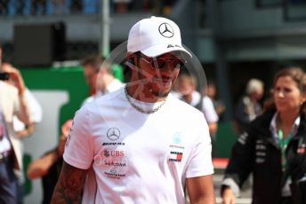 World © Octane Photographic Ltd. Formula 1 – Italian GP - Drivers Parade. Mercedes AMG Petronas Motorsport AMG F1 W10 EQ Power+ - Lewis Hamilton. Autodromo Nazionale Monza, Monza, Italy. Sunday 8th September 2019.