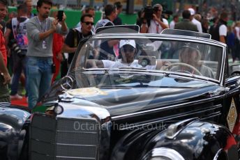 World © Octane Photographic Ltd. Formula 1 – Italian GP - Drivers Parade. Mercedes AMG Petronas Motorsport AMG F1 W10 EQ Power+ - Lewis Hamilton. Autodromo Nazionale Monza, Monza, Italy. Sunday 8th September 2019.