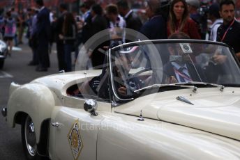 World © Octane Photographic Ltd. Formula 1 – Italian GP - Drivers Parade. SportPesa Racing Point RP19 - Sergio Perez. Autodromo Nazionale Monza, Monza, Italy. Sunday 8th September 2019.