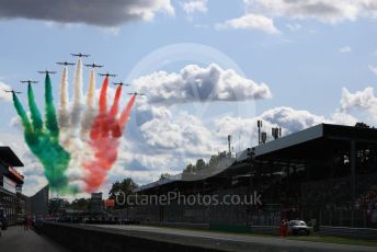 World © Octane Photographic Ltd. Formula 1 – Italian GP - Grid. Frecce Tricolori. Autodromo Nazionale Monza, Monza, Italy. Sunday 8th September 2019.