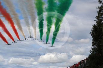 World © Octane Photographic Ltd. Formula 1 – Italian GP - Grid. Frecce Tricolori. Autodromo Nazionale Monza, Monza, Italy. Sunday 8th September 2019.