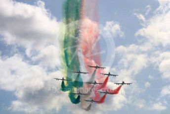 World © Octane Photographic Ltd. Formula 1 – Italian GP - Grid. Frecce Tricolori. Autodromo Nazionale Monza, Monza, Italy. Sunday 8th September 2019.