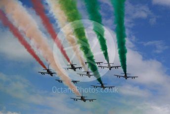 World © Octane Photographic Ltd. Formula 1 – Italian GP - Grid. Frecce Tricolori. Autodromo Nazionale Monza, Monza, Italy. Sunday 8th September 2019.