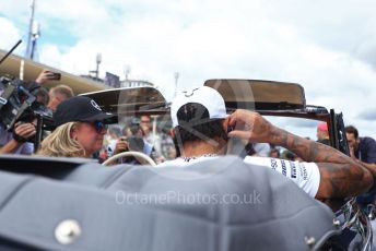 World © Octane Photographic Ltd. Formula 1 – Italian GP - Drivers Parade. Mercedes AMG Petronas Motorsport AMG F1 W10 EQ Power+ - Lewis Hamilton. Autodromo Nazionale Monza, Monza, Italy. Sunday 8th September 2019.