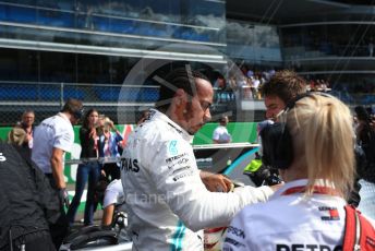 World © Octane Photographic Ltd. Formula 1 – Italian GP - Grid. Mercedes AMG Petronas Motorsport AMG F1 W10 EQ Power+ - Lewis Hamilton. Autodromo Nazionale Monza, Monza, Italy. Sunday 8th September 2019.