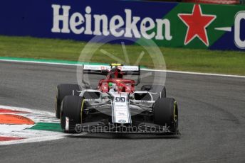 World © Octane Photographic Ltd. Formula 1 – Italian GP - Practice 2. Alfa Romeo Racing C38 – Antonio Giovinazzi. Autodromo Nazionale Monza, Monza, Italy. Friday 6th September 2019.