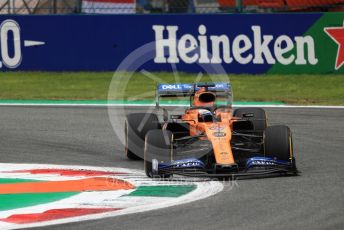 World © Octane Photographic Ltd. Formula 1 – Italian GP - Practice 2. McLaren MCL34 – Carlos Sainz. Autodromo Nazionale Monza, Monza, Italy. Friday 6th September 2019.