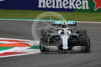 World © Octane Photographic Ltd. Formula 1 – Italian GP - Practice 2. Mercedes AMG Petronas Motorsport AMG F1 W10 EQ Power+ - Valtteri Bottas. Autodromo Nazionale Monza, Monza, Italy. Friday 6th September 2019.