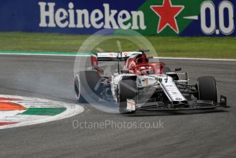 World © Octane Photographic Ltd. Formula 1 – Italian GP - Practice 2. Alfa Romeo Racing C38 – Kimi Raikkonen. Autodromo Nazionale Monza, Monza, Italy. Friday 6th September 2019.