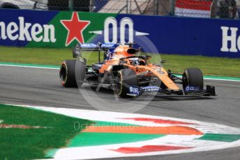 World © Octane Photographic Ltd. Formula 1 – Italian GP - Practice 2. McLaren MCL34 – Carlos Sainz. Autodromo Nazionale Monza, Monza, Italy. Friday 6th September 2019.