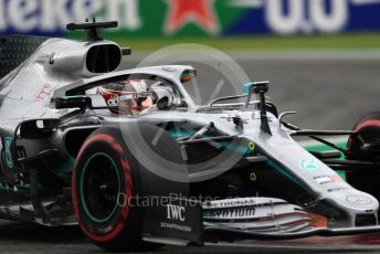 World © Octane Photographic Ltd. Formula 1 – Italian GP - Practice 2. Mercedes AMG Petronas Motorsport AMG F1 W10 EQ Power+ - Lewis Hamilton. Autodromo Nazionale Monza, Monza, Italy. Friday 6th September 2019.