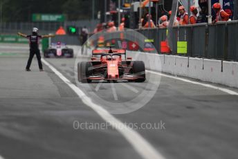 World © Octane Photographic Ltd. Formula 1 – Italian GP - Practice 2. Scuderia Ferrari SF90 – Sebastian Vettel. Autodromo Nazionale Monza, Monza, Italy. Friday 6th September 2019.