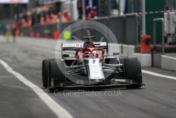 World © Octane Photographic Ltd. Formula 1 – Italian GP - Practice 2. Alfa Romeo Racing C38 – Kimi Raikkonen. Autodromo Nazionale Monza, Monza, Italy. Friday 6th September 2019.