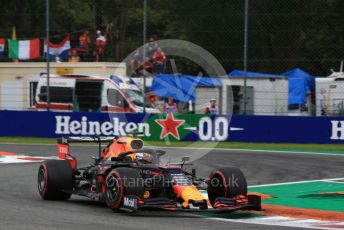 World © Octane Photographic Ltd. Formula 1 – Italian GP - Practice 2. Aston Martin Red Bull Racing RB15 – Max Verstappen. Autodromo Nazionale Monza, Monza, Italy. Friday 6th September 2019.