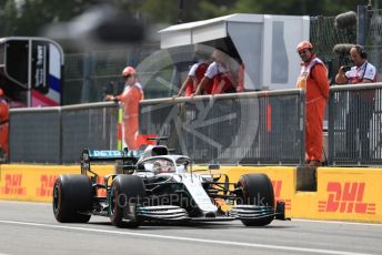 World © Octane Photographic Ltd. Formula 1 – Italian GP - Practice 3. Mercedes AMG Petronas Motorsport AMG F1 W10 EQ Power+ - Lewis Hamilton. Autodromo Nazionale Monza, Monza, Italy. Saturday 7th September 2019.