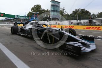 World © Octane Photographic Ltd. Formula 1 – Italian GP - Practice 3. Mercedes AMG Petronas Motorsport AMG F1 W10 EQ Power+ - Valtteri Bottas. Autodromo Nazionale Monza, Monza, Italy. Saturday 7th September 2019.