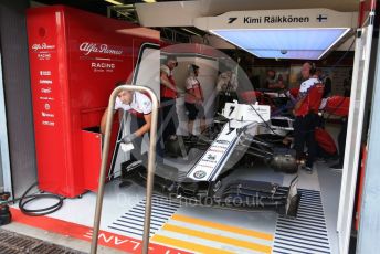 World © Octane Photographic Ltd. Formula 1 – Italian GP - Practice 3. Alfa Romeo Racing C38 – Kimi Raikkonen. Autodromo Nazionale Monza, Monza, Italy. Saturday 7th September 2019.