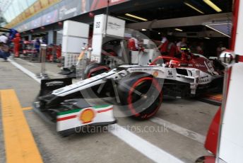 World © Octane Photographic Ltd. Formula 1 – Italian GP - Practice 3. Alfa Romeo Racing C38 – Antonio Giovinazzi. Autodromo Nazionale Monza, Monza, Italy. Saturday 7th September 2019.