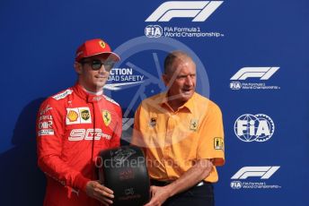 World © Octane Photographic Ltd. Formula 1 – Italian GP - Qualifying. Scuderia Ferrari SF90 – Charles Leclerc and Jody Scheckter. Autodromo Nazionale Monza, Monza, Italy. Saturday 7th September 2019.