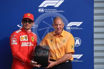 World © Octane Photographic Ltd. Formula 1 – Italian GP - Qualifying. Scuderia Ferrari SF90 – Charles Leclerc and Jody Scheckter. Autodromo Nazionale Monza, Monza, Italy. Saturday 7th September 2019.