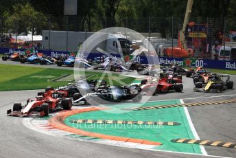 World © Octane Photographic Ltd. Formula 1 – Italian GP - Race. Scuderia Ferrari SF90 – Charles Leclerc. Autodromo Nazionale Monza, Monza, Italy. Sunday 8th September 2019.