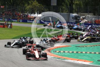 World © Octane Photographic Ltd. Formula 1 – Italian GP - Race. Scuderia Ferrari SF90 – Charles Leclerc. Autodromo Nazionale Monza, Monza, Italy. Sunday 8th September 2019.