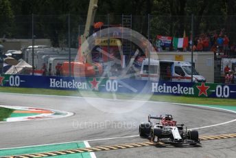 World © Octane Photographic Ltd. Formula 1 – Italian GP - Race. Alfa Romeo Racing C38 – Kimi Raikkonen. Autodromo Nazionale Monza, Monza, Italy. Sunday 8th September 2019.