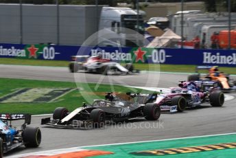 World © Octane Photographic Ltd. Formula 1 – Italian GP - Race. Rich Energy Haas F1 Team VF19 – Romain Grosjean. Autodromo Nazionale Monza, Monza, Italy. Sunday 8th September 2019.
